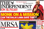 The Independent on Sunday: circulation dives