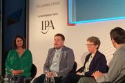 James Corden onstage at Advertising Week Europe 2014