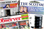 Johnston Press: shares tumble