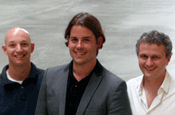 Kameleon's founders...Richard Armstrong, Anthony Edwards and Mark Webster