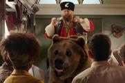 Brian Blessed booms atop brown bear in Ladbrokes spot