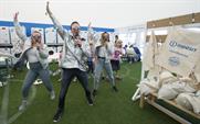 The Indesit launderette at Camp Bestival