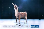 Llamacorn: it features in the Reed.co.uk idents for Channel 5