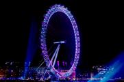 The London Eye will display a purple colour during the Charlie and the Chocolate Factory event