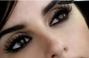 Cruz: wears false lashes in L'Oreal campaign 