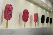 The store's walls are lined with designs inspired by Magnum's new Pink and Black ice creams