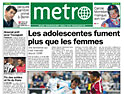 Paris freesheet Metro dumped in the gutter