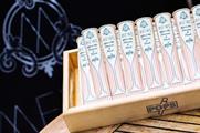 These Prosecco and peach bellini popsicles are available Mews of Mayfair