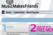 MusicMakesFriends: ad-funded digital downloads