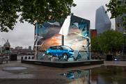 Nissan breaks through the screen with immersive installation