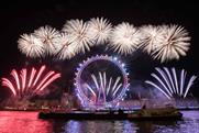 London New Year's Eve fireworks celebrated women's suffrage centenary