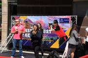 Passers-by could take part in the activation's 'Crazy Catch' competition