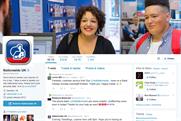 Nationwide: the bank's Twitter page offers answers to queries 24 hours a day
