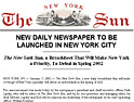 The New York Sun to launch on April 16
