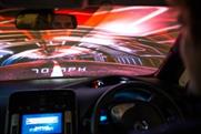 Visitors can test-drive the LEAF from inside the O2 Arena.