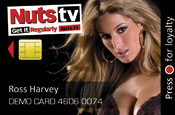 Nuts TV: loyalty card for viewers