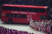 Olympics: London bus marks handover from Beijing