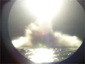 Iraq: periscope view as a Tomahawk breaks the surface