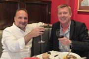 Out to lunch: David Emin and Mark Hollinshead