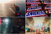 Clockwise from top left: Virgin Voyages, Snickers, owned by Mars, Great Western Railway and Crisis