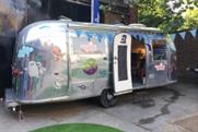 A festival theme was created with bunting and airstreams