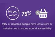 Disability campaign takes to Piccadilly Lights to highlight 'purple pound'