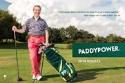 Paddy Power's Ryder Cup campaign, featuring Nigel Farage, is on its financial results cover