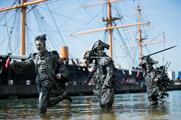 In pictures: Walt Disney Studios creates pirate-themed art installation
