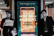 'The Monogram Murders': black and white newspaper boys promoting the new Hercule Poirot novel