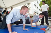 RAF roadshow: potential recruits take part in challenges