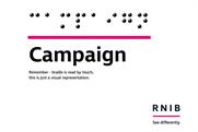 RNIB transcribes social media users' names in Braille
