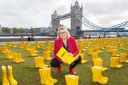 RNLI launches fundraising month with yellow wellies installation