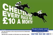 Racing UK ad: new website