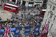 Last year's NFL on Regent Street celebrations attracted more than 50,000 visitors