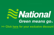 National Car Rental: geo-targeting on Multimap 