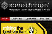 Revolution Vodka Bars website