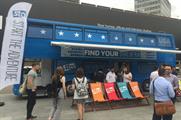 The bus offered VR experiences of the US and one-off travel deals