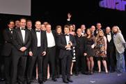 Winning ways: members of the Viacom Brand Solutions team celebrate their achievement at the Media Week Awards