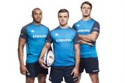 The players will be involved in the brand's new campaign, Samsung School of Rugby