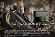 Stephen Hawking gives a voice to children of Syria in Save the Children TV spot