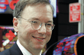 Schmidt: chairman and chief executive of Google