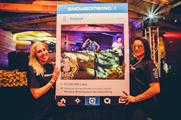 Attendees could pose inside Instagram branded cutouts