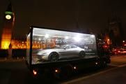 The glass displays contained the Aston Martin DB10 which featured in Spectre