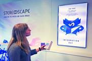 When an individual picks up a product the RFID tag sends messages to a nearby digital screen