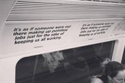  The Special Patrol Group: posters go up on the Tube (picture credit: Strike! Magazine)
