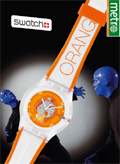 Swatch: metro wraparound ad