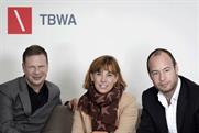 TBWA\London senior team: (l-r) Souter, Torode and Stainer