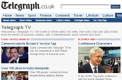 Telegraph TV: video sharing