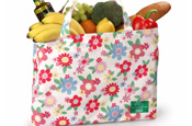 Cath Kidston: designs reusable Tesco bag for Marie Curie