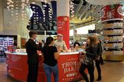 Thomas Dakin runs gin bar activation at London Heathrow